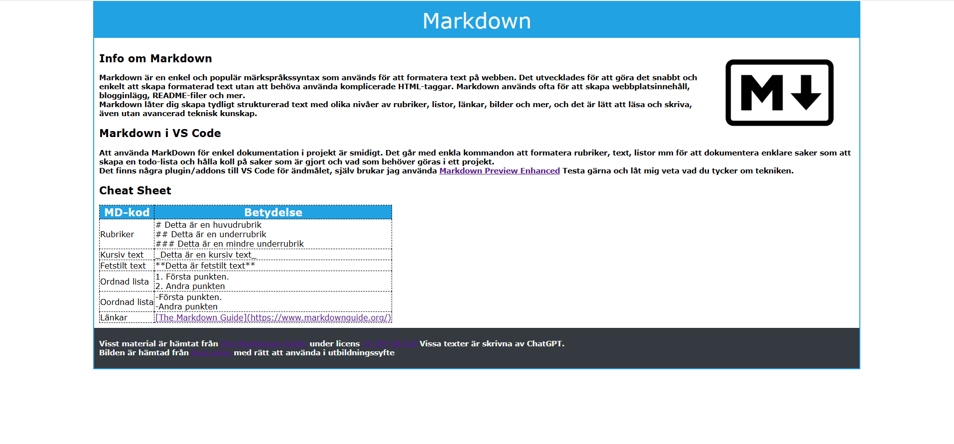 Markdown